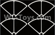 Wltoys Q696 Parts-03-01 Outer protect frame(4pcs),Wltoys Q696 RC Quadcopter Drone Spare Parts Accessories,Wltoys Model Q696 Replacement Accessories